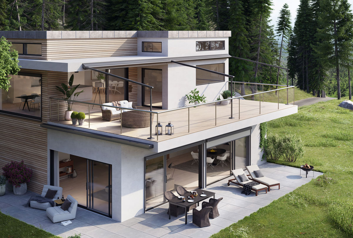 Markilux pergola classic pergolazonwering ingeklapt